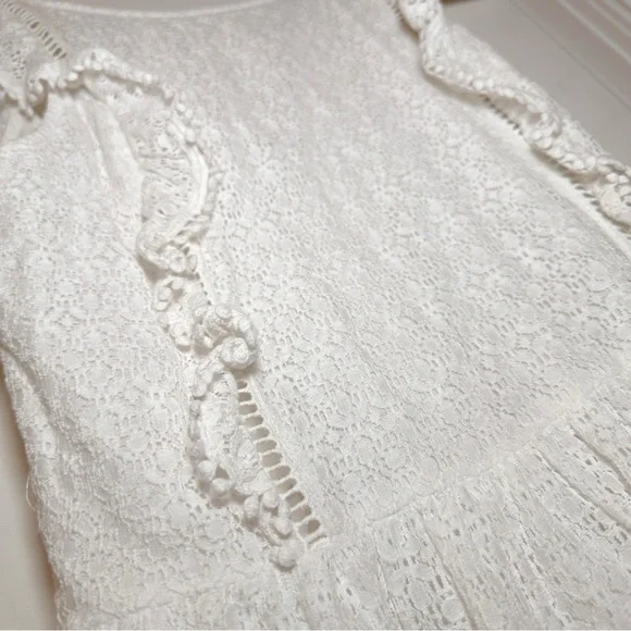 Sezane White Lace Dress 34 - Picture 5 of 12